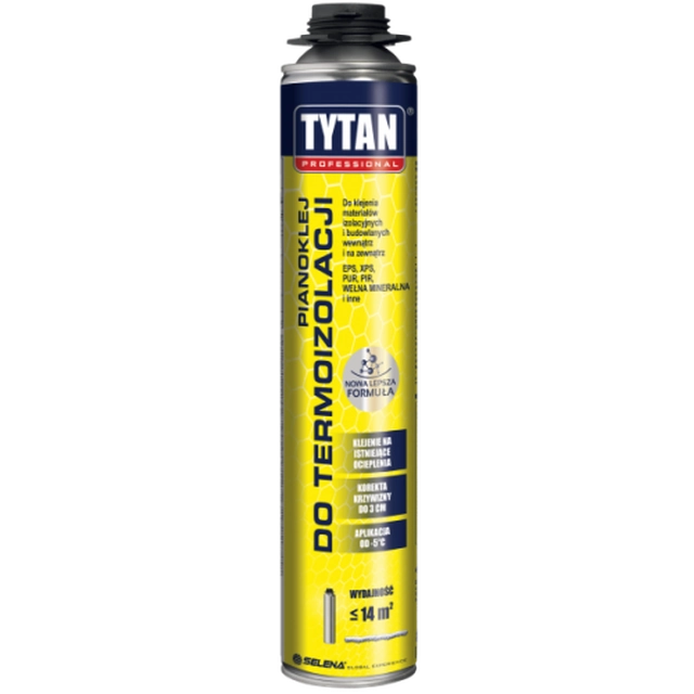 Adhesivo de espuma para aislamiento térmico TYTAN 820ml gris