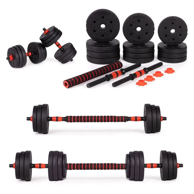 Adjustable dumbbells 2x 10kg barbell set 20kg neck