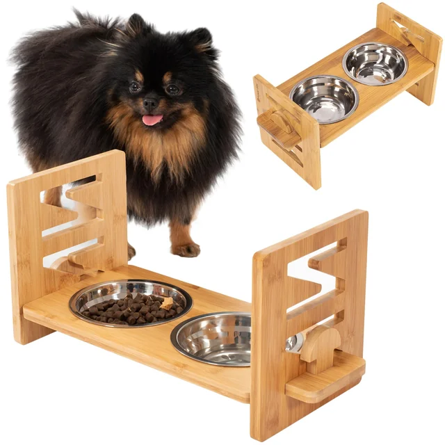 Adjustable Metal Bowls for Dogs or Cats PJ-084