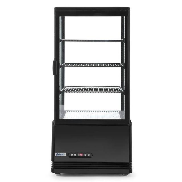 Adjustable refrigerated display case 78L 78L black