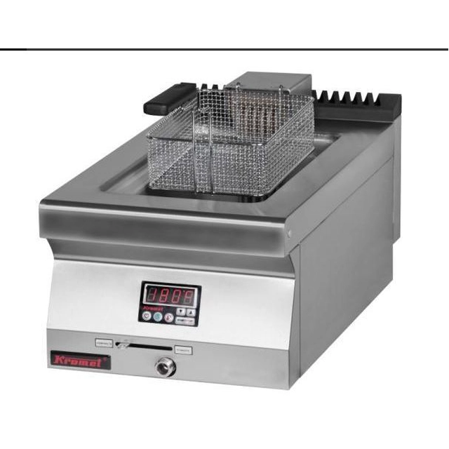 Adjustable, single-chamber electric fryer 8 l KROMET, 700.FE-10f