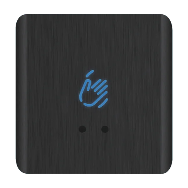 Adjustable Touchless Exit Button, Aluminum, Black, Surface Mount, IP66 CSB-20C30S-AL2