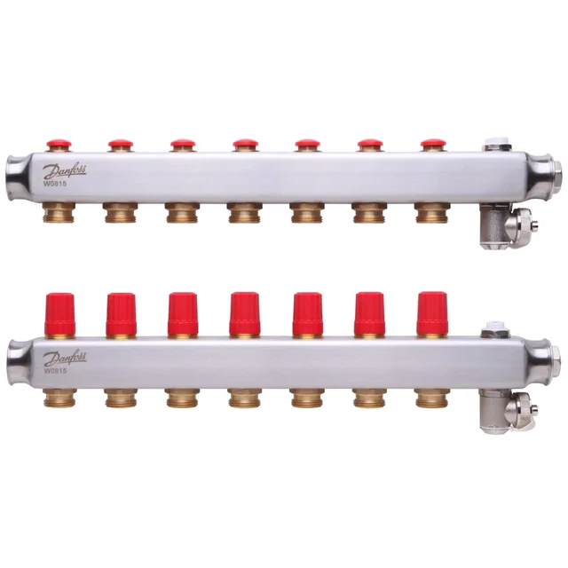 Adjustable underfloor heating collector DANFOSS, SSM-7F 7 rings