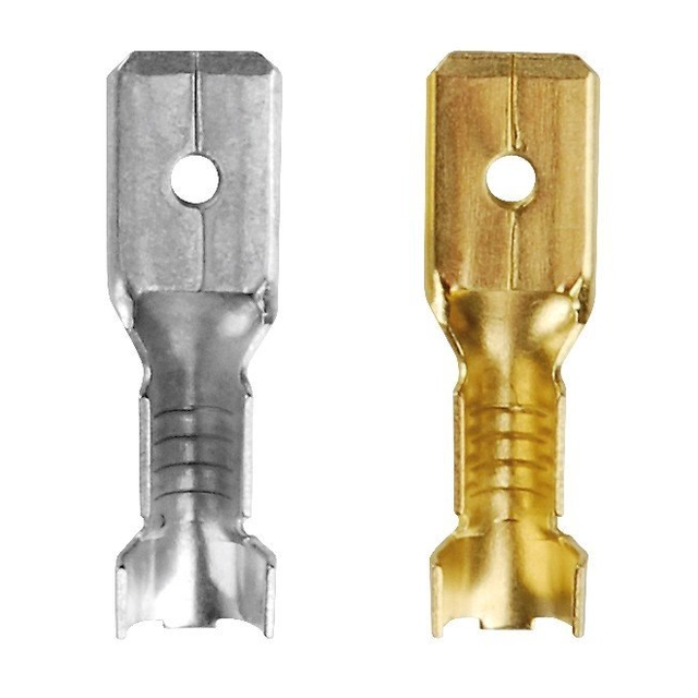 TS non-tin-plated cable plug 6,3-2/100 in accordance with the DIN standard 46248