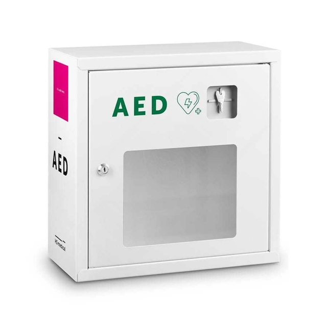 AED skříň kovová bílá HS 39x39x19cm