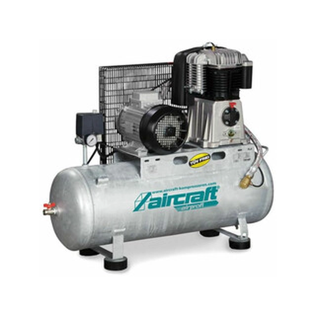 Aeronavă AIRPROFI 853/100/10H compresor electric cu piston Aer admis: 850 l/min | 100 l | 10 bar | Lubrificat cu ulei | 400 V