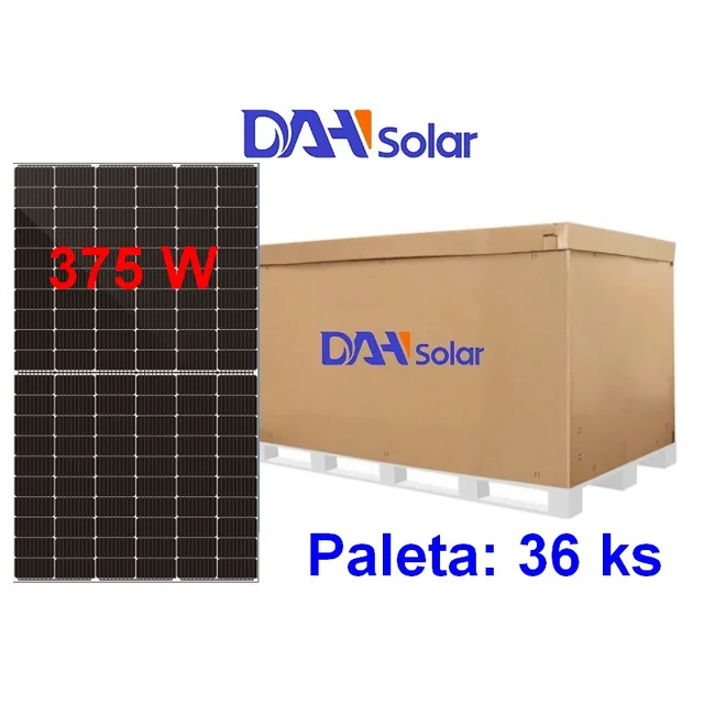 DAH Solar DHM-60L9(BW)-375 W panels