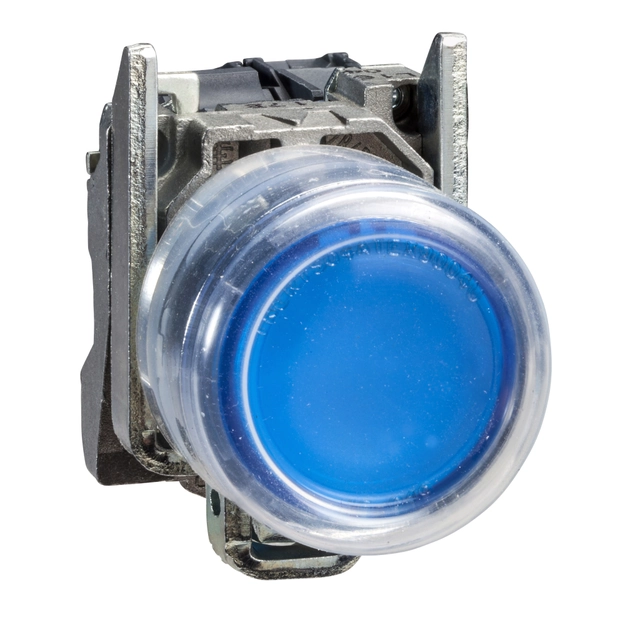 Push button, complete Schneider Electric XB4BP683B5EX Flat Blue Round Screw connection Metal