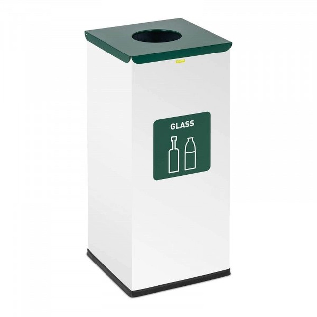 Affaldssorteringsspand - 60 l - hvid - ULSONIX glas 10050287 ULX-GB2