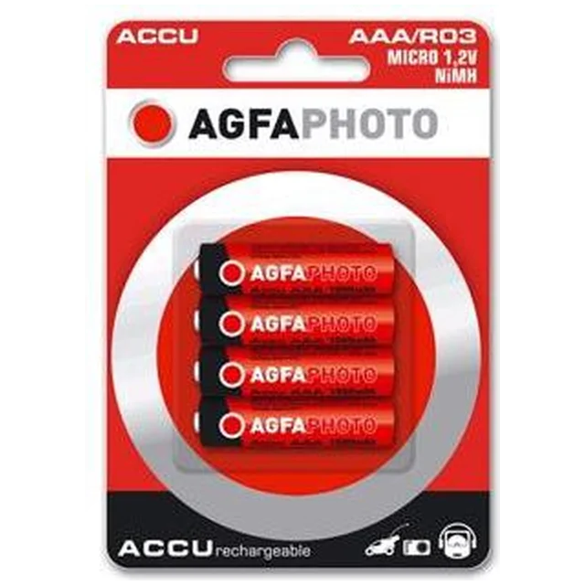 Agfa AAA akku / R03 1000mAh 4 kpl.