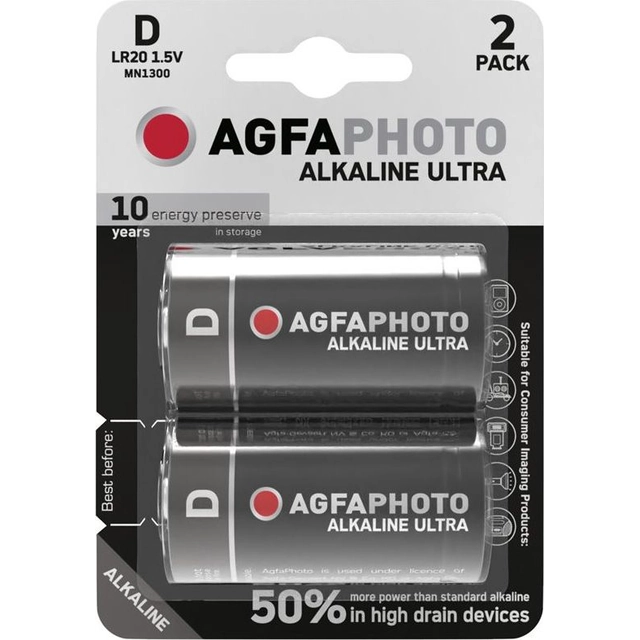 AgfaPhoto akkumulátor LR20 2 db.