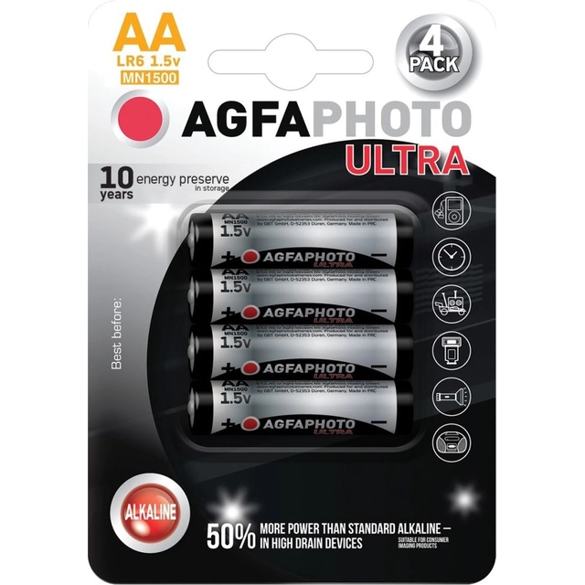 AgfaPhoto Bateria Ultra AA / R6 4 szt.