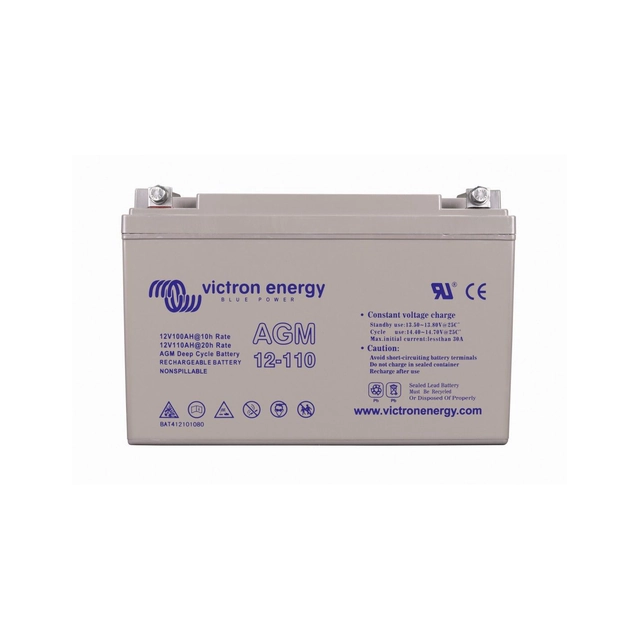 AGM батерия с дълбок цикъл 12V/110Ahm, Victron Energy, BAT412101084