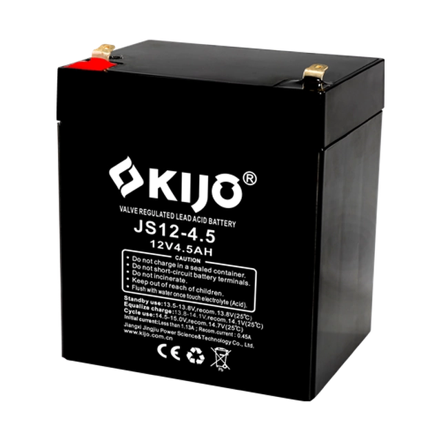 AGM battery 12V, 4.5Ah, F1 - KIJO JS12-4.5