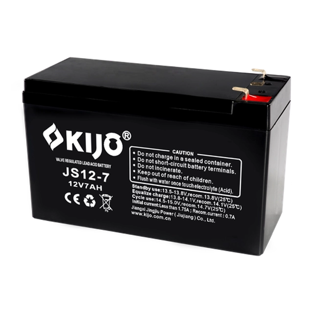 AGM battery 12V, 7Ah, F1 - KIJO JS12-7