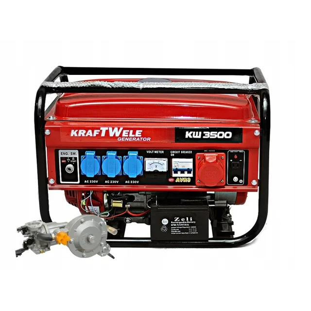 AGREGAT GENERATOR PRĄDOTWÓRCZY 3,5 KW 3F EL ST LPG