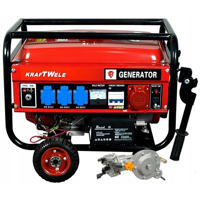 AGREGAT GENERATOR PRĄDOTWÓRCZY 6,8 kVA 3 FAZY LPG