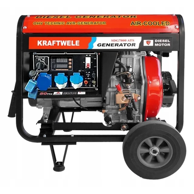 AGREGAT GENERATOR PRĄDOTWÓRCZY 7,8KW DIESEL 1F ATS