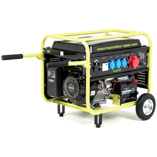 AGREGAT PRĄDOTWÓRCZY GENERATOR PRĄDU TRÓJFAZOWY GARDYER G5500T 5.5 KW ESTART - 