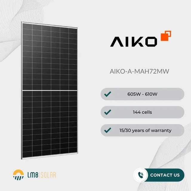 Aiko Solar 600W, Acquista pannelli solari in Europa