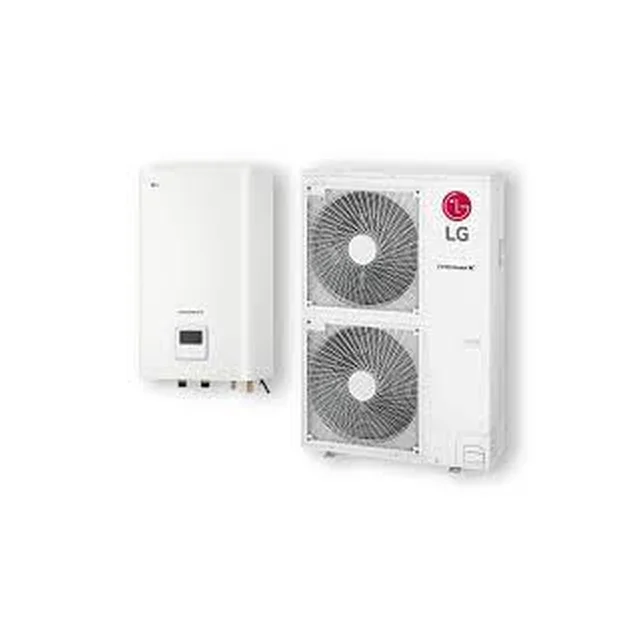 AIR-WATER HEAT PUMP LG THERMA V, SPLIT IWT, 12 KW Ø3 WITH INTEGRATED 200 L WATER HEATER