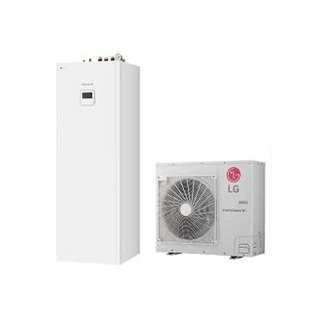 AIR-WATER HEAT PUMP LG THERMA V, SPLIT IWT, 9 KW Ø1 WITH INTEGRATED 200 L WATER HEATER