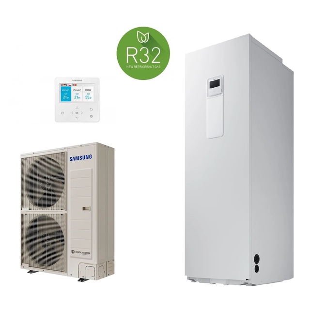 Air-water heat pump SAMSUNG Monobloc ClimateHub - Boiler 200l - 12kW / 220V - R32