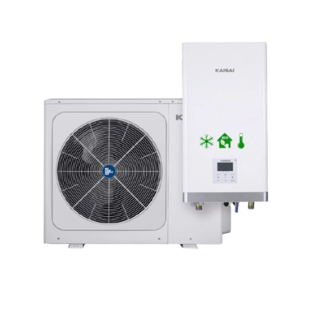 Air-water split external/internal heat pump 8kW