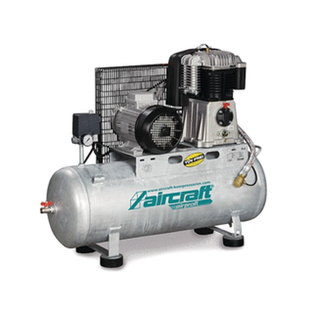 Aircraft Airprofi 703/100/10 H electric piston compressor Intake air: 650 l/min | 100 l | 10 bar | Oil lubricated | 400 V