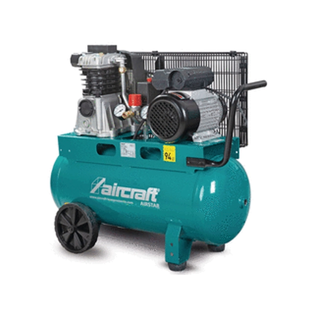 Aircraft Airstar 321/50 E electric piston compressor Intake air: 235 l/min | 50 l | 10 bar | Oil lubricated | 230 V