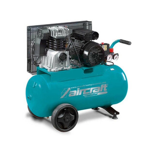 Aircraft Airstar 401/50 E electric piston compressor Intake air: 375 l/min | 50 l | 10 bar | Oil lubricated | 230 V
