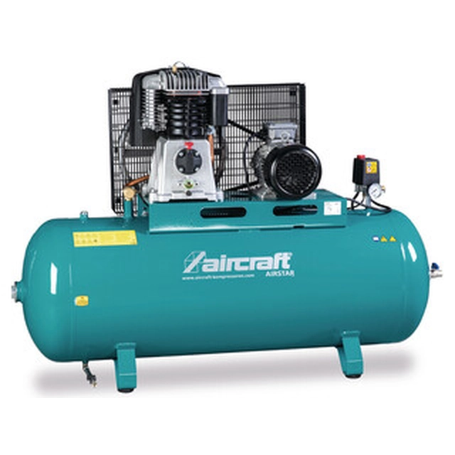 Aircraft Airstar 703/270/10 H electric piston compressor Intake air: 650 l/min | 270 l | 10 bar | Oil lubricated | 400 V