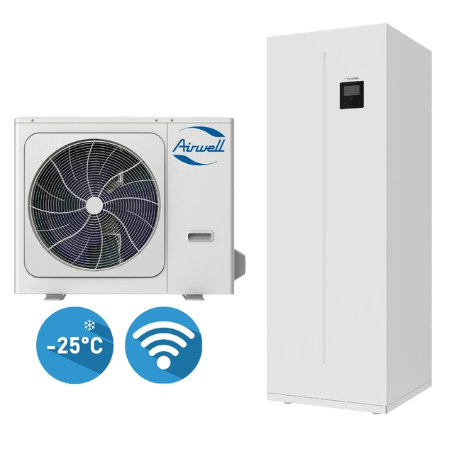 Airwell Wellea WT 10,0/10,0kW heat pump with tank