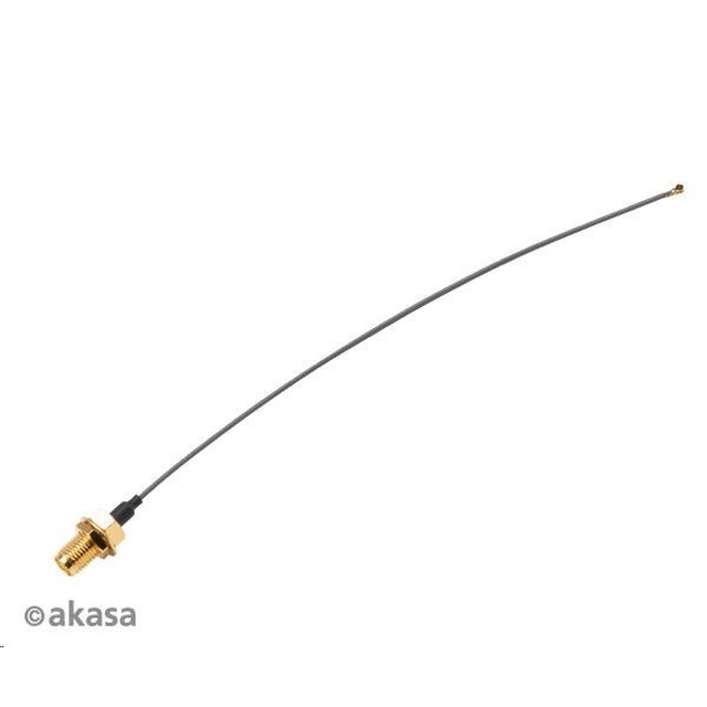 AKASA antenna cable I-PEX MHF4L to RP-SMA female, 22cm, 2pcs / pack
