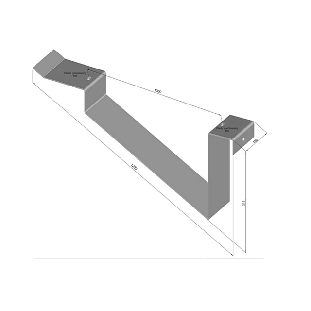 AKCIJA Element balastnega montažnega sistema za ravno streho