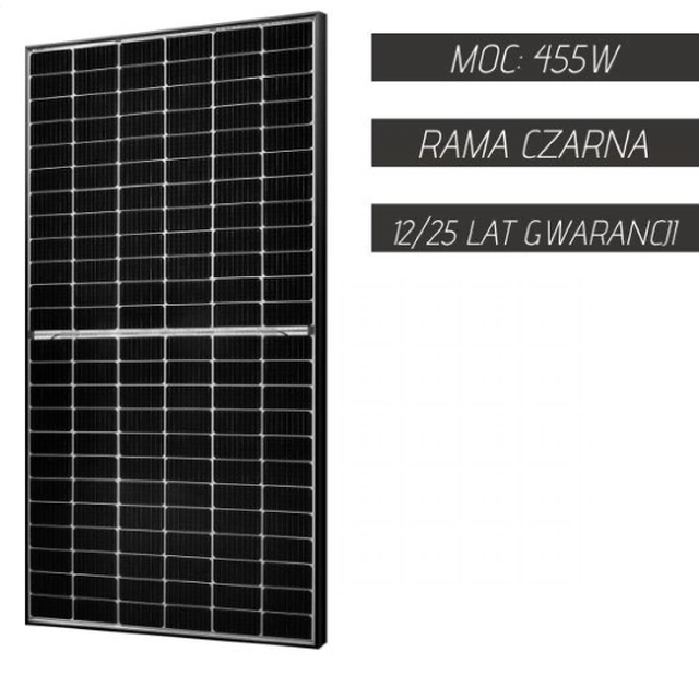 AKCOME PV-Modul 455W SCHWARZER MONO-RAHMEN 9BB HALBSCHNITT