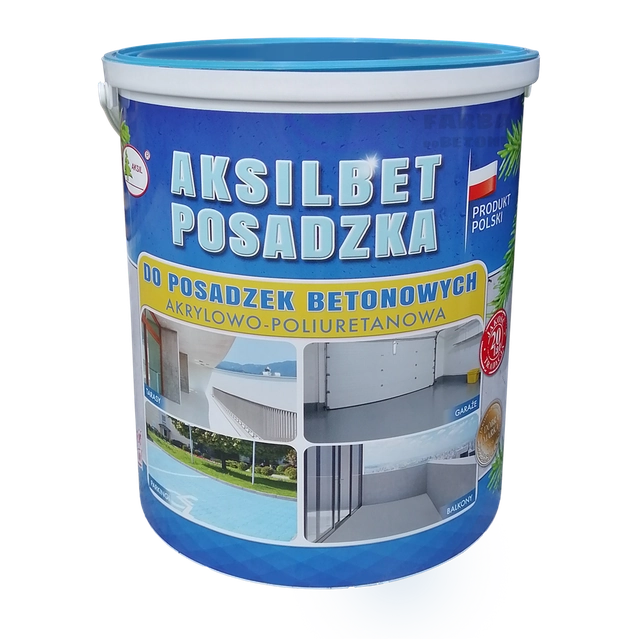 AKSILBET FLOOR barva za betonska tla siva RAL7037 10l