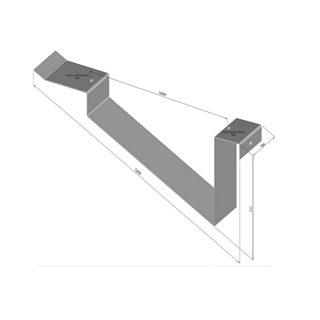 AKTION Element des Ballastmontagesystems für ein Flachdach