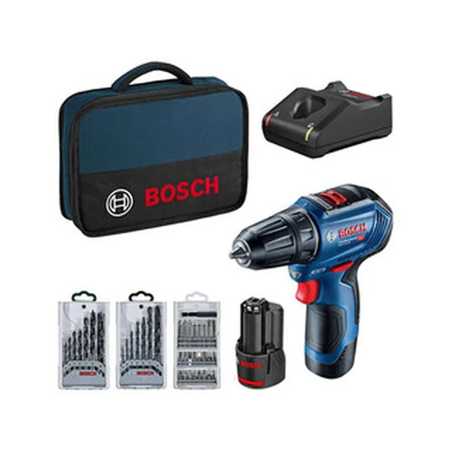 Aku vrtačka Bosch GSR 12V-30 + sada bitů 3.