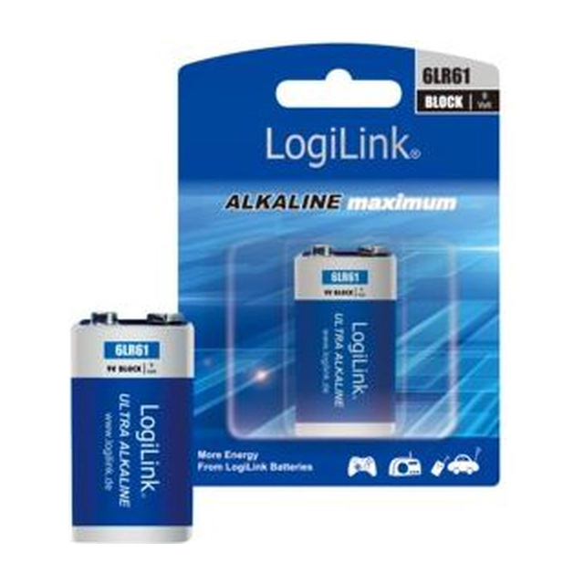 Акумулятор LogiLink Ultra Power 9V Блок 1 шт.