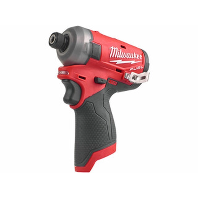 Акумулаторен ударен винтоверт Milwaukee M12FQID-0 с държач за битове 12 V | 50 Nm | 1/4 битове | Карбон без четки | Без батерия и зарядно | В картонена кутия