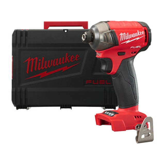 Акумулаторен ударен винтоверт Milwaukee M18FQID-0X с държач за битове 18 V | 50 Nm | 1/4 битове | Карбон без четки | Без батерия и зарядно | В случай на тежък режим