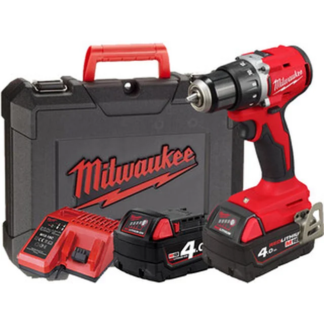 Акумулаторна бормашина Milwaukee M18 BLDDRC-402C с патронник 2 x M18 B4 + M12-18 C