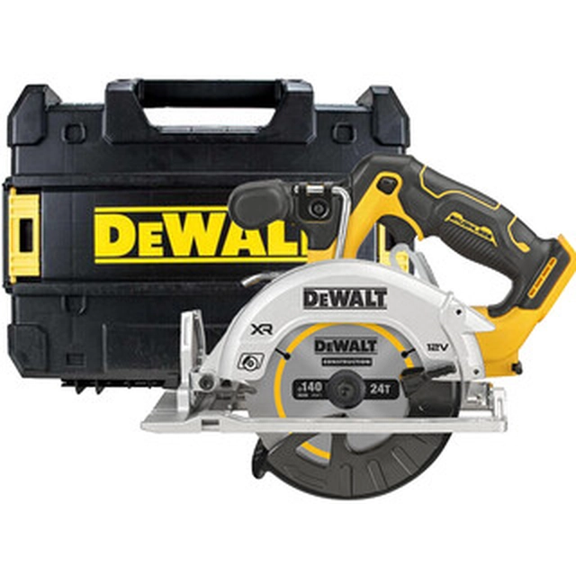 Акумуляторна циркулярна пила DeWalt DCS512NT-XJ 12 V | Полотно циркулярної пилки 140 мм x 20 мм | Макс. 47 мм | Карбонова безщітка | Без акумулятора та зарядного | ЦСТАК у валізі