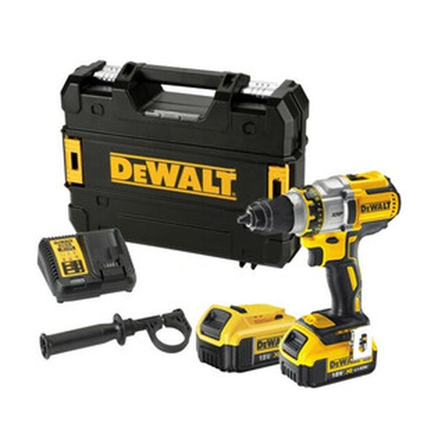 Акумуляторна дриль-шуруповерт DeWalt DCD991T2-QW з патроном 18 V | 66 Nm/95 Nm | Карбонова безщітка | 2 x 6 Ач акумулятор + зарядний пристрій | ЦСТАК у валізі