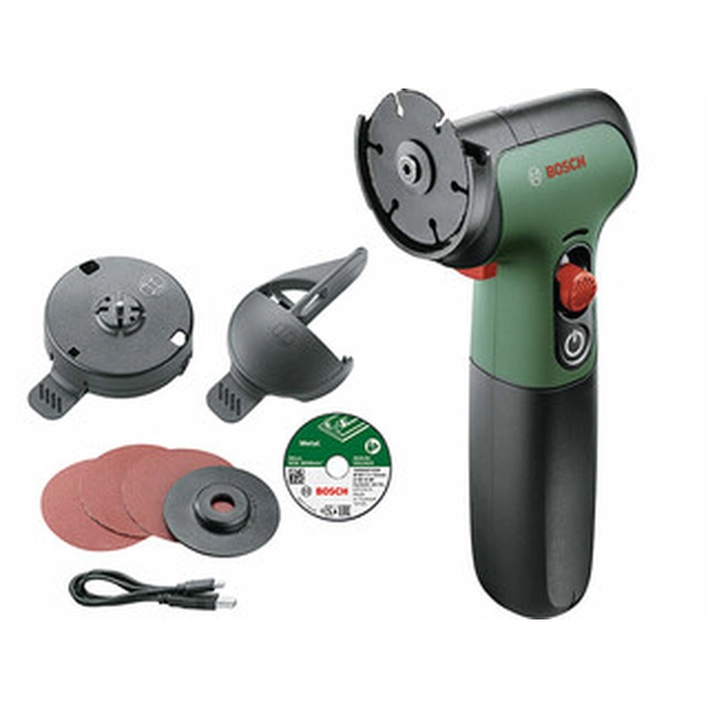 Акумуляторна кутова шліфувальна машина Bosch EasyCut&Grind 7,2 V | 50 мм | 6000 RPM | Вугільна щітка | Мережевий зарядний пристрій | В картонній коробці