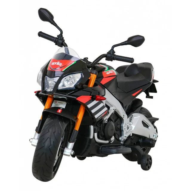 Акумуляторний мотоцикл Aprilia Tuono V4 Black MP3 Колеса Безкоштовний старт