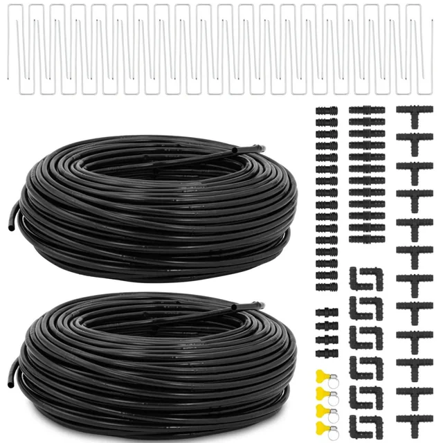 Ala gocciolante per l'irrigazione e l'irrigazione delle piante con connettori 400 m - set