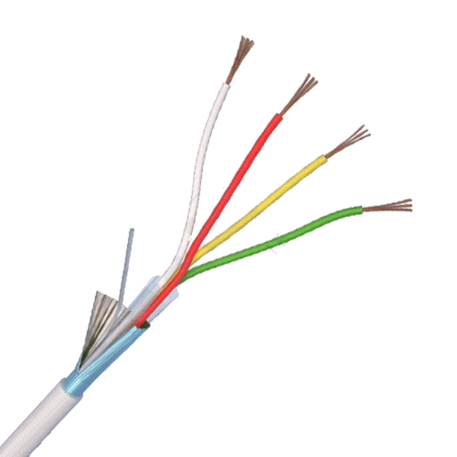 Alarm cable 4 shielded wires, full copper, 100m 4CUEF