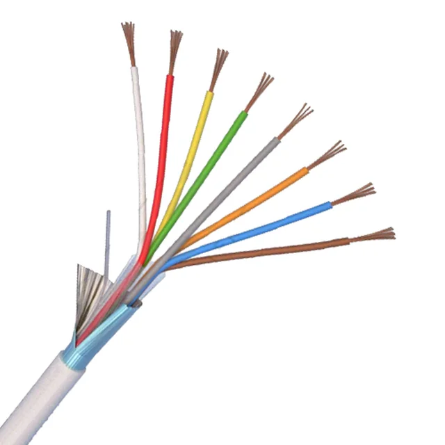 Alarm cable 8 integral copper shielded wires 100m - eRaya AL10822-100